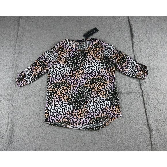 Veronica Beard Waldorf Leopard Print T- Shirt - Picture 1 of 8